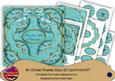 Teal Holly Across the Miles 3D Rosette 8in Cf Kit