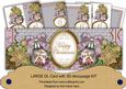Our House Lilacg Happy Christmas Large Dl Decoupage Card Kit