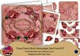 Deep Red Happy Birthday Fancy 8in Decoupage Card Front Kit