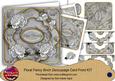 Silver Rose Happy Birthday Fancy 8in Decoupage Cf Kit