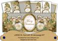 Cream Village Merry Christmas Large Dl Decoupage Card Kit