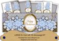 Blue Snowflake Happy Christmas Large Dl Card Kit