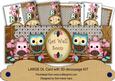 Pink Blue Owls Get Well Soon Large Dl Card Kit
