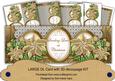 Gold Poinsettia Love at Christmas Large Dl Card Kit