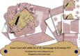 Pink Snowflake Let It Snow! Easel Card and Envelope Kit