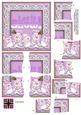 Lilac Snowman Let It Snow! 5in Cross Stacker