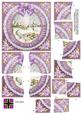 Pretty Snowscene Lilac Ruffle 5in Cross Stacker