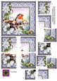 Blue Robin Poinsettia 5in Cross Stacker