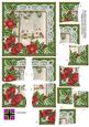 Winter Pub Poinsettia 5in Cross Stacker