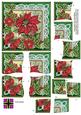Totally Red Poinsettias 5in Cross Stacker