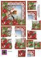 Red Robin Poinsettia 5in Cross Stacker