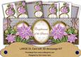 Lilac Poinsettia Compliments of Season Large Dl Card Kit