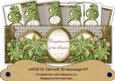 Olive Poinsettia Compliments of Season Large Dl Card Kit