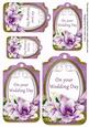 Lilac Magnolia Your Wedding Day Sentiment Tag Sheet