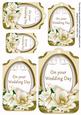 Cream Magnolia Your Wedding Day Sentiment Tag Sheet