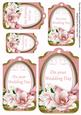 Pink Magnolia Your Wedding Day Sentiment Tag Sheet