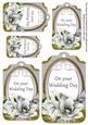 Silver Magnolia Your Wedding Day Sentiment Tag Sheet