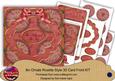 Dred Christmas Holly and Ivy 3D Rosette 8in Card Front Kit