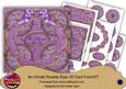 Purple Christmas Holly and Ivy 3D Rosette 8in Cf Kit