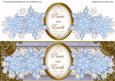 Blue Snowflake Peace on Earth Large Dl Decoupage Topper