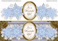 Blue Snowflake Wonderful Life Large Dl Decoupage Topper