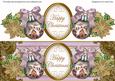 Lilac House Happy Christmas Large Dl Decoupage Topper