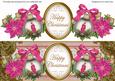 Pink Candle Happy Christmas Large Dl Decoupage Topper