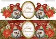 Red Robin Happy Christmas Large Dl Decoupage Topper