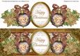 Snowy Village Happy Christmas Large Dl Decoupage Topper