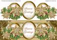 Gold Poinsettia Seasons Greetings Large Dl Decoupage