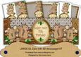 Tea Squirrels 11th Birthday Large Dl Decoupage Card Kit