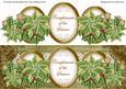Olive Poinsettia Compliments of Season Large Dl Decoupage