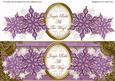 Lilac Snowflake Jingle All the Way Large Dl Decoupage Topper
