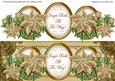 Gold Poinsettia Jingle All the Way! Large Dl Topper