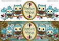 Blue Owls Birthday Wishes Large Dl Topper