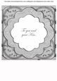 Silver Holly Rosette You and Your Kin 8in Insert Panel