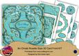 Teal Holly Good Tidings We Bring 3D Rosette 8in Cf Kit