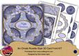 Blue Snowflake Happy Christmas 3D Rosette 8in Cf Kit