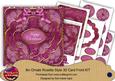 Cerise Snowflake Happy Christmas 3D Rosette 8in Cf Kit