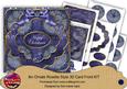 Dblue Snowflake Happy Christmas 3D Rosette 8in Cf Kit