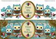 Blue Owls 18th Birthday Large Dl Decoupage Step by Step