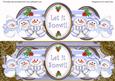 Blue Snowman Let It Snow! Large Dl Decoupage Topper