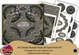 Black Holly Peace on Earth 3D Rosette 8in Card Front Kit