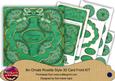 Dgreen Holly Peace on Earth 3D Rosette 8in Card Front Kit