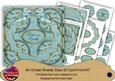 Dteal Holly Peace on Earth 3D Rosette 8in Card Front Kit
