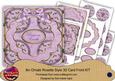 Lilac Holly Peace on Earth 3D Rosette 8in Card Front Kit