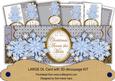 Blue Snowflakes Across the Miles Large Dl Card Kit