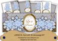 Blue Snowflakes Let It Snow! Large Dl Card Kit