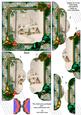 Winter Pub Holly 5in Scalloped Side Stacker