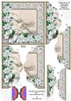Ice Church Poinsettia 5in Scalloped Side Stacker